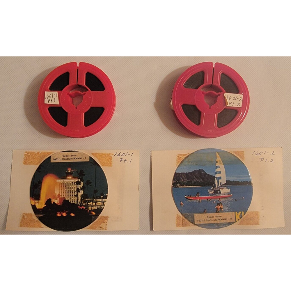 Super 8 MM Colorama Honolulu-Waikiki Hawaii-Two Parts